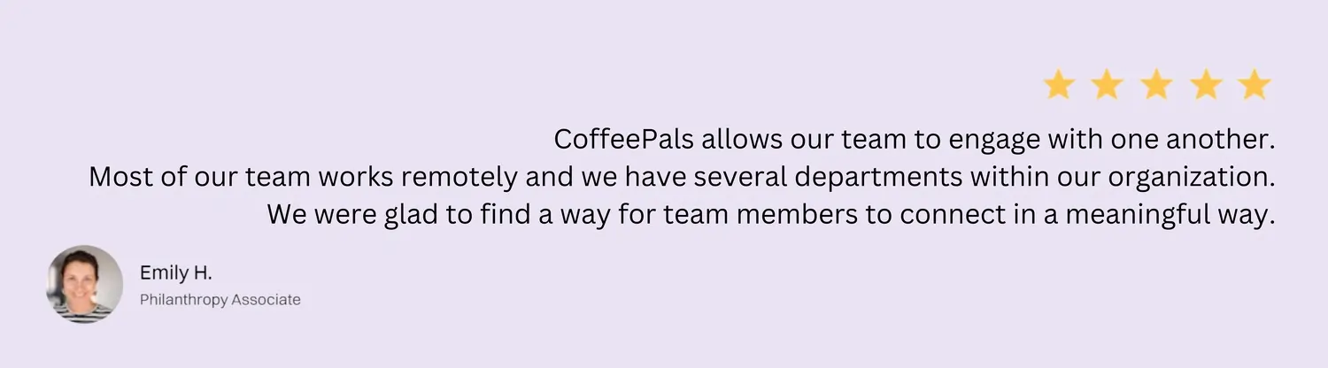 5-star review for CoffeePals